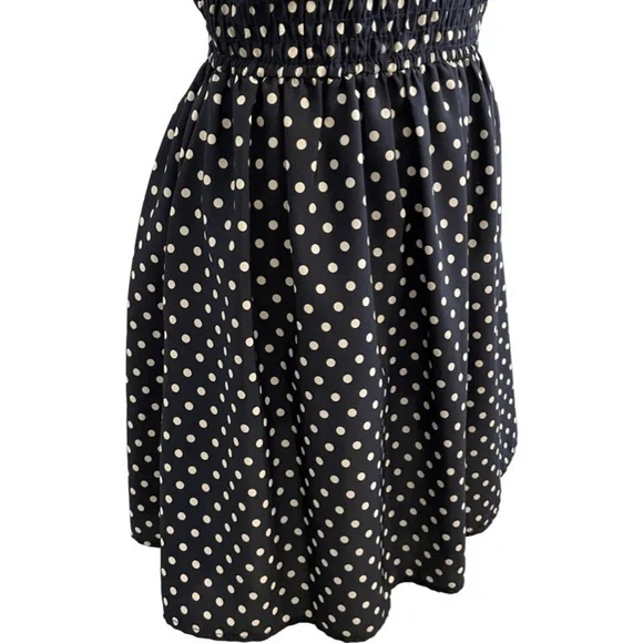 Navy Polka Dot Sundress EUC - Picture 5 of 6